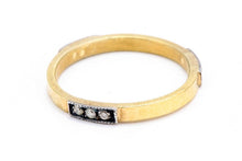 Load image into Gallery viewer, 24 Karat Gold Eternity Band with Diamonds