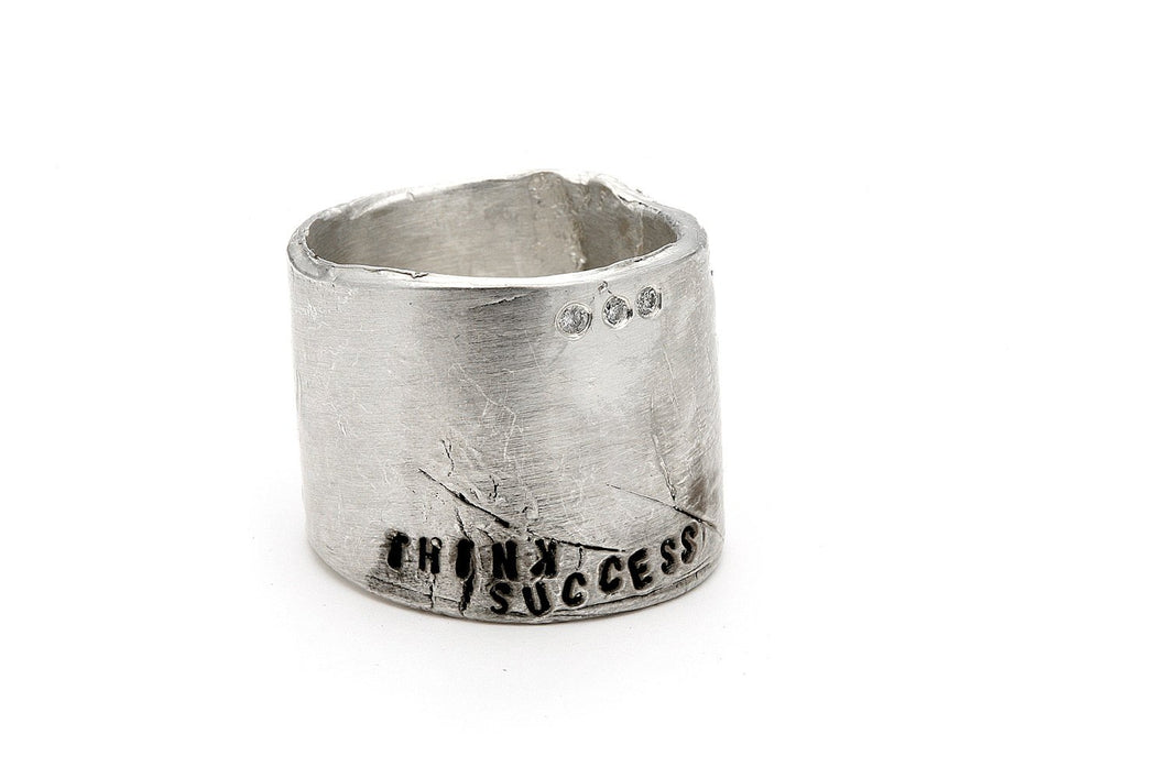 Handmade Ring - Women's & Men's Sterling Silver Ring Inscribed 