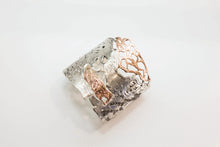 Load image into Gallery viewer, 14 Karat Rose Gold and Silver Cuff Bracelet