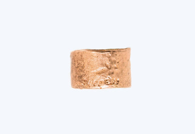 14 karat rose gold band wide wedding band